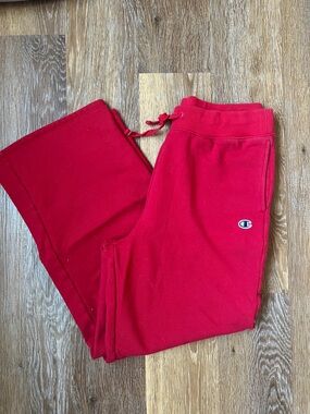 ChampionRed Fleece  sweatPants